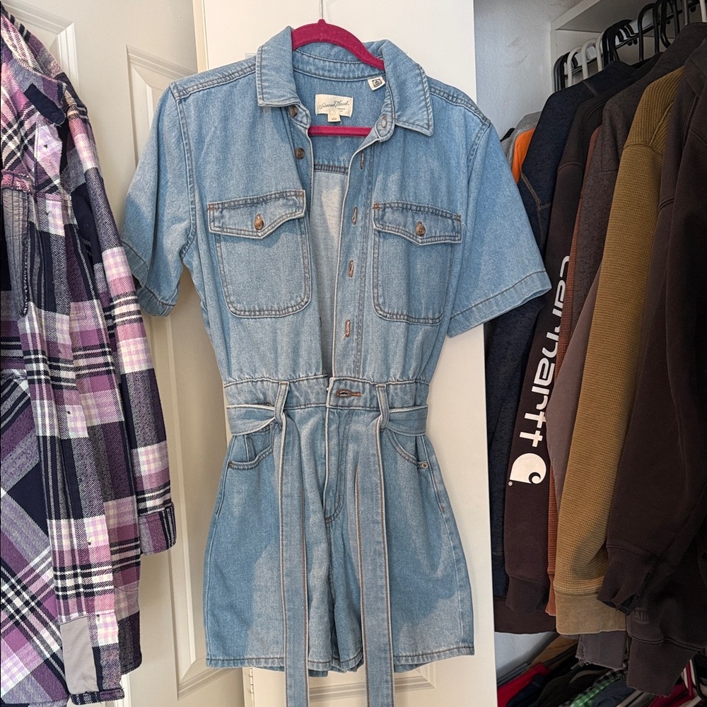 Universal threads. Denim shorts onesie